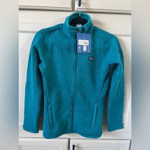 023 Patagonia NWT Teal Slim Fit Zip up Jacket